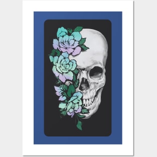 Floral Skull Graphic 2 Posters and Art